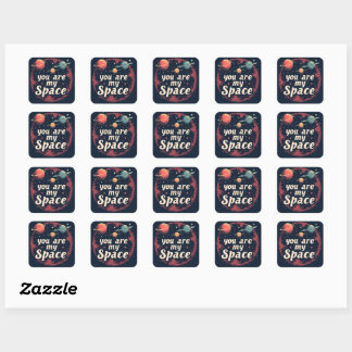 STICKER CARRÉ HEUREUSE SAINTE-VALENTIN !