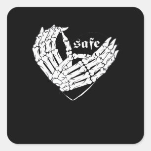 Sticker Carré Heureuse Sainte-Valentin - Mon Coeur Est Mon Valen
