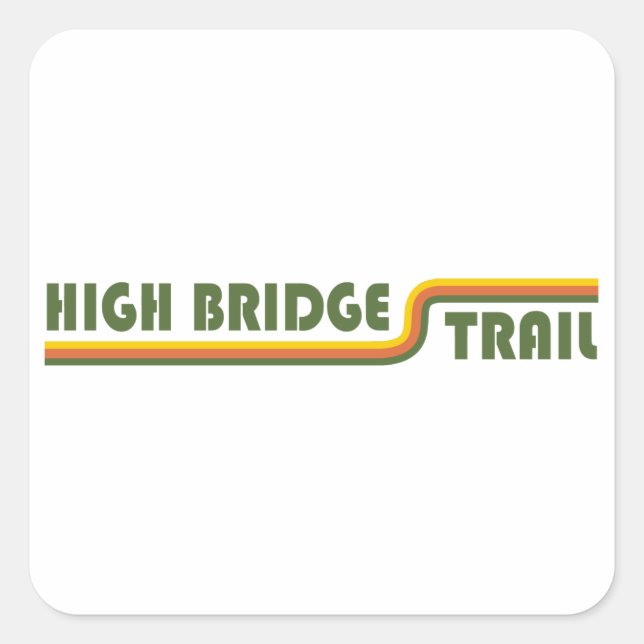 Sticker Carré High Bridge Trail Virginia (Devant)