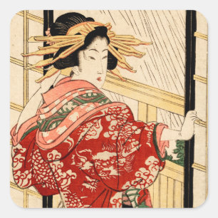 Sticker Carré Hikeyotsu no yoru no ame