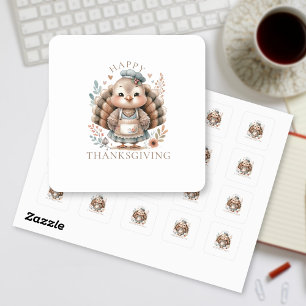 Sticker Carré Holiday Turquie Ajouter un texte personnalisé