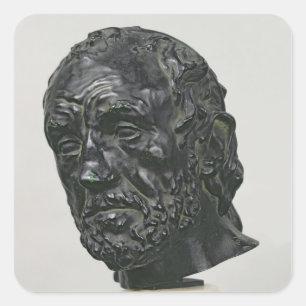Sticker Carré Homme avec un noeud cassé, 1865