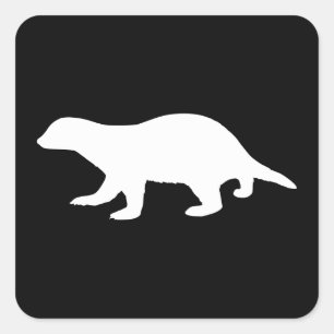 Sticker Carré Honey Badger