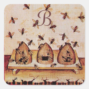 STICKER CARRÉ HONEY BEE, FOURNISSEURS D'OEUVRE DE L'OEUVRE MONOG