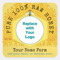 Honeybee Honey Jar Apiary logo | Honeypeb Bee