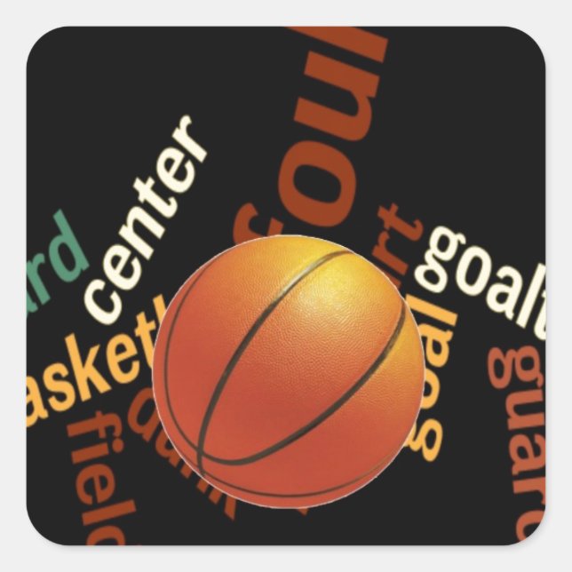 Sticker Carré Hoops Basketball Sport Fanatics.jpg (Devant)