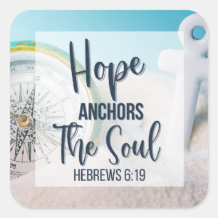 Sticker Carré Hope Ancres the Soul