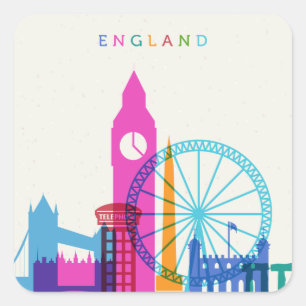 Sticker Carré Horizon de l'Angleterre