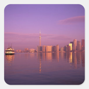 Sticker Carré Horizon de Toronto, Ontario, Canada