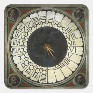 Sticker Carré Horloge du Duomo par Paolo Uccello