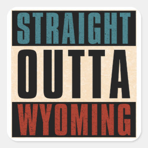 Sticker Carré Hors droit Wyoming Michigan MI