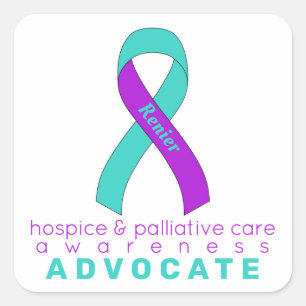 Sticker Carré Hospice & Palliative Care Advocate Carré blanc