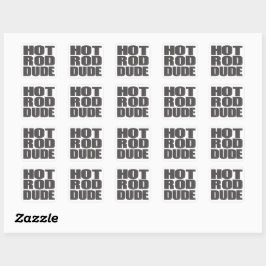 Sticker Carré Hot Rod Dude