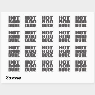 Sticker Carré Hot Rod Dude