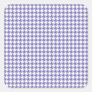 Sticker Carré Houndstooth moderne violet à Emporiomoffa