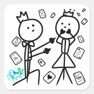Sticker Carré House of Cards
