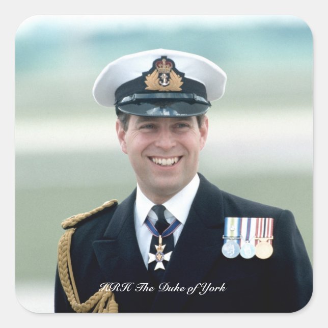 Sticker Carré HRH Prince Andrew (Devant)