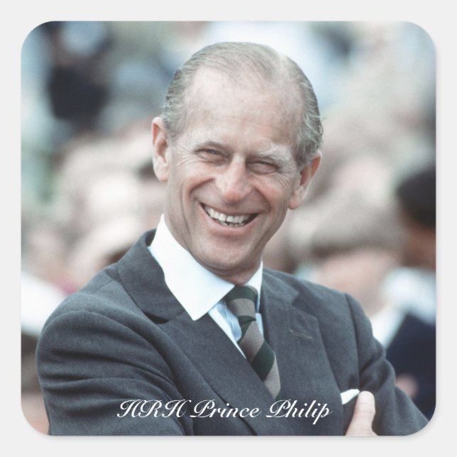 Sticker Carré HRH Prince Philip 1983 (Devant)