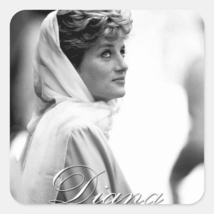Sticker Carré HRH Princess Diana Egypt - Pro Photo