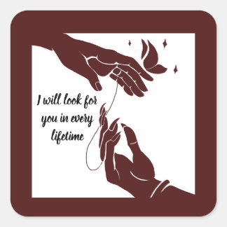 Sticker Carré Hua Cheng and Xie Lian hands Tgcf