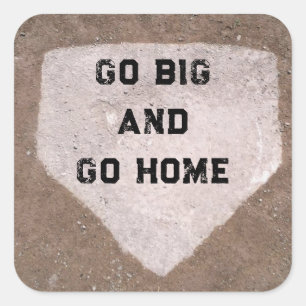 Sticker Carré Humour de baseball