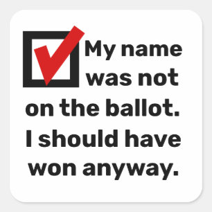 Sticker Carré Humour des élections 2024