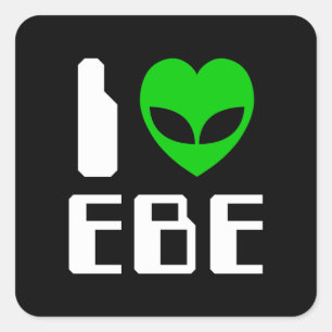 Sticker Carré I Alien Heart EBE