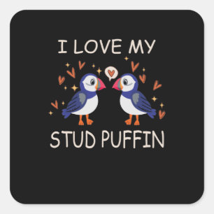 Sticker Carré I Love My Stud Tampin Tampin Relationship
