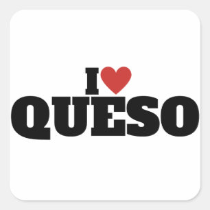 Sticker Carré I Love Queso