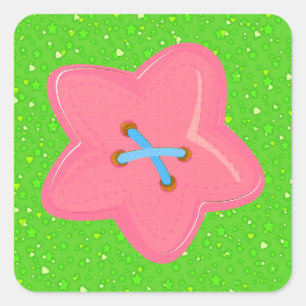 Sticker Carré I Love Sewing - SRF