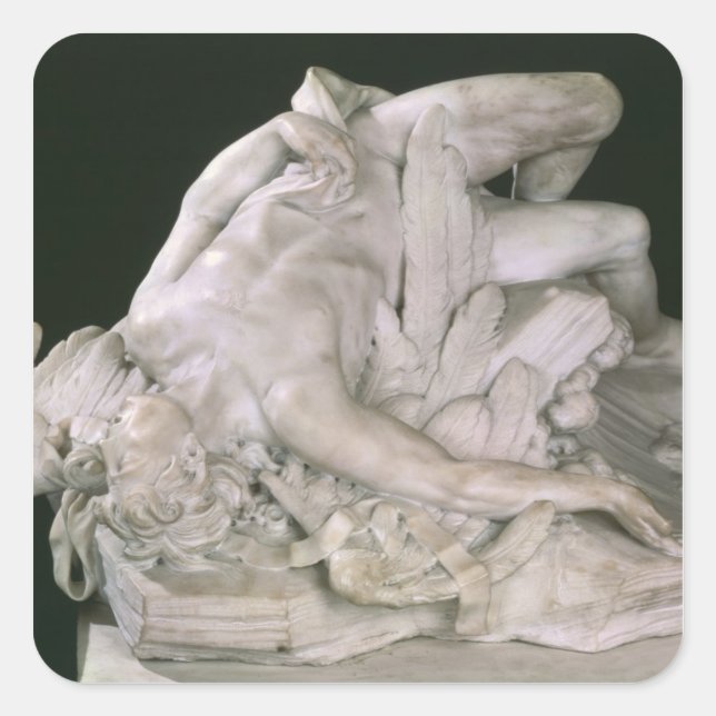 Sticker Carré Icarus Falling, 1743 (Devant)