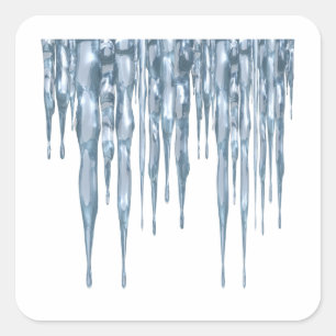 Sticker Carré Icicules