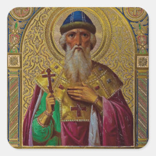 Sticker Carré Icône chrétienne orthodoxe de Saint Vladimir