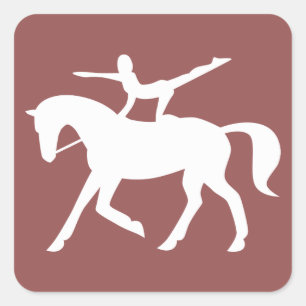 Sticker Carré icône en voûte à cheval