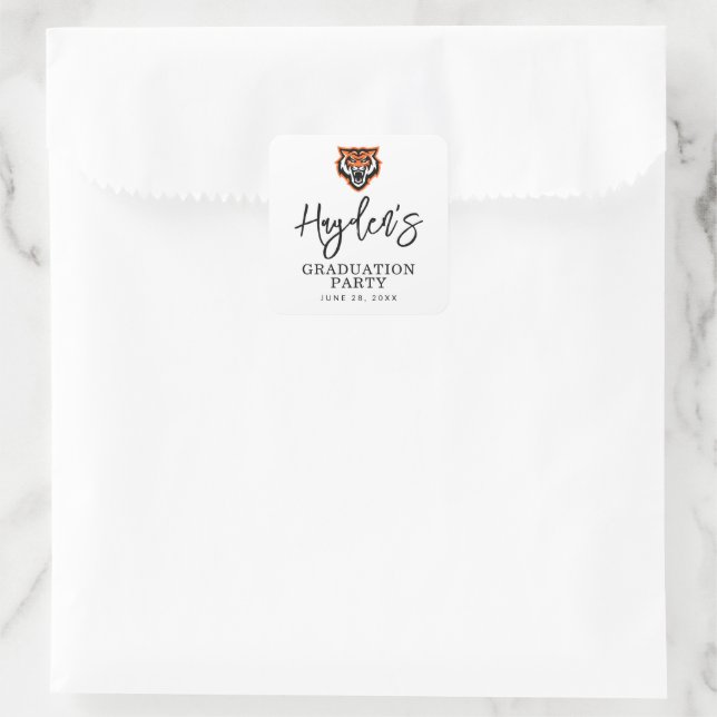 Sticker Carré Idaho State University Bengals Spirit Design (Sac)