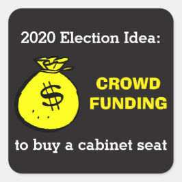 Sticker Carré Idée électorale du financement participatif
