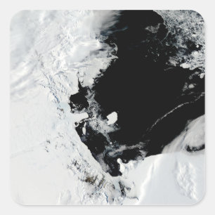 Sticker Carré Iiceberg B-15J dans la mer de Ross, Antarctique