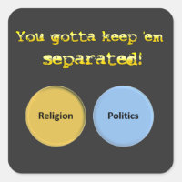Il faut les séparer - politique et religion