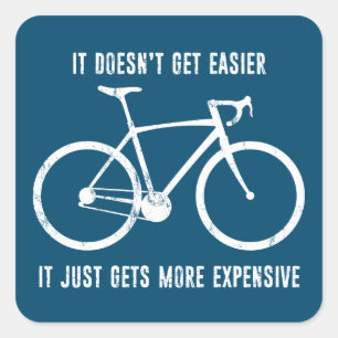 Sticker Carré Il ne devient pas plus facile il devient juste plu