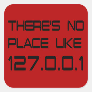 Sticker Carré Il n'y a pas d'endroit comme la maison