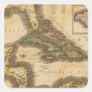 Sticker Carré Îles de l'Ouest