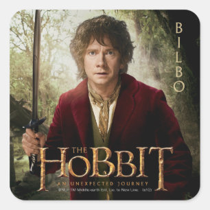 Sticker Carré Illustration d'édition limitée : BILBO BAGGINS