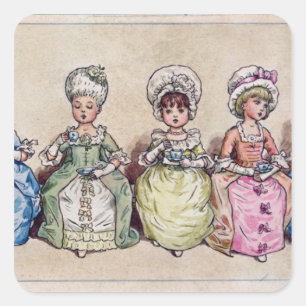 Sticker Carré Illustration pour 'St. Saint Valentin', 1914