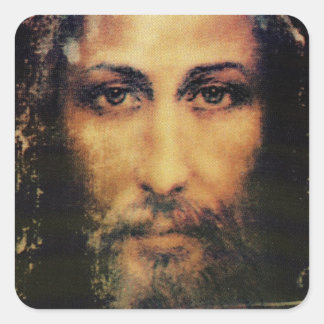 Sticker Carré Image de l'autocollant Jésus-Christ
