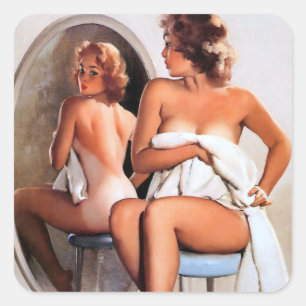 Sticker Carré Image miroir vers le haut