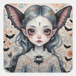 Sticker Carré Imaginaire Bat Girl