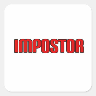 Sticker Carré Imposteur