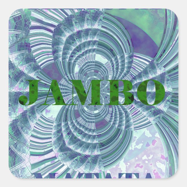 Sticker Carré Impression d'art Aurora Matata (Devant)