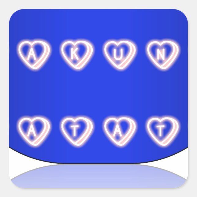 Sticker Carré Impression d'art Hakuna Matata (Devant)