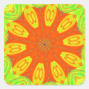 Sticker Carré Impression Motif Samba